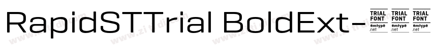 RapidSTTrial BoldExt字体转换
